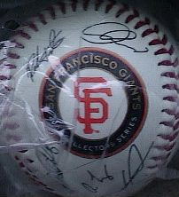 san francisco giants team sign baseball for sale