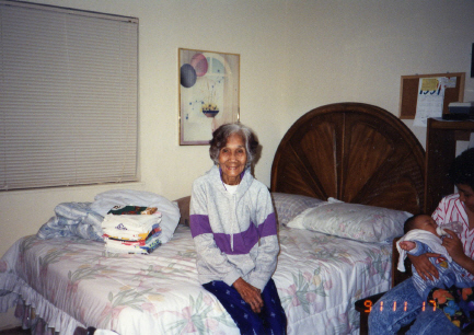 Inay with a big grin