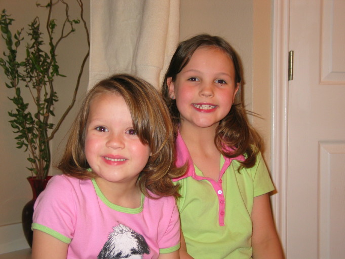 My nieces, Robyn & Lauren; March 2005