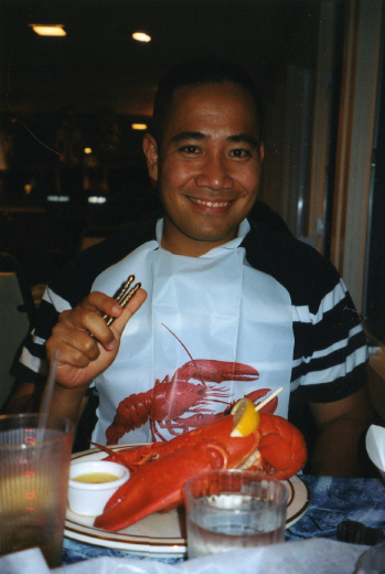 Lobster dinner at Lord's Restaurant in Maine