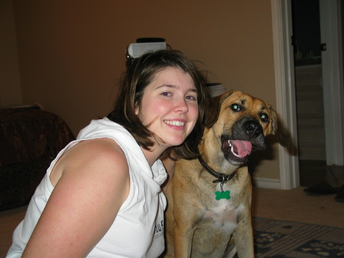 Savannah and I goofing off