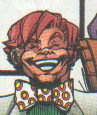 Arcade!  Actually, it's Funhouse, the X-Baby version of Arcade, dressed as the crazy guy.