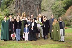 KAOS and Otago Pagan Network with Bride and Groom