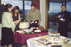 Pavlova, Cookies, Chocolate Gateua Groomscake and White Chocolate Galore!