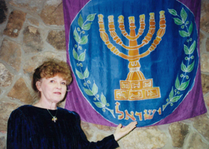 Jean's Handpainted Menorah Silk