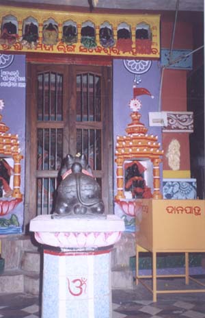 Shri Narmada Lingam Siddheswar Mahadev; inside view