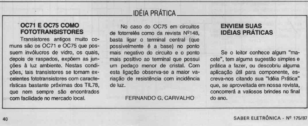 Sugest�o de Foto-c�lula