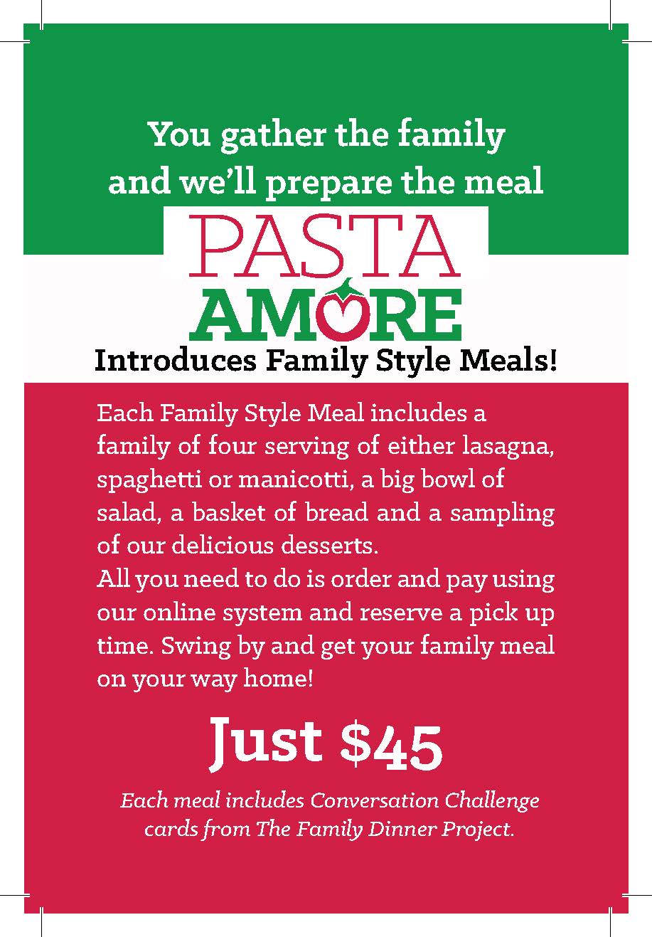 Amore Table Tent