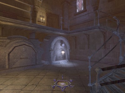 reliquary with cage upstairs