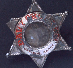 Davy Crockett 1950s badge. Davy Crockett was born 17 August 1786 in what is now north eastern Tennessee. It was not until he was eighteen before he learned to read and write. About that time, he married and started a family of several children. 
Perhaps by default, he first became involved in politics as magistrate of his local community. By 1821, he was elected to the State Legislature, and was re-elected to that position in 1823. From 1827 through 1833, Crockett served in the Congress of the United States. However, in his run for a fourth term in Congress, he was defeated by a narrow margin. 
Disgusted by that time with politics, Crockett bid farewell to Tennessee and headed for Texas in the fall of 1835. There he was well received and seemed to enjoy his new environment, for on 9 January 1836 he wrote a daughter back in Tennessee: 
