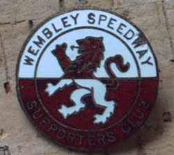 Wembley speedway supporters club badge