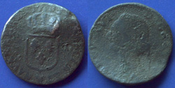 Metal Detecting a Louis XVI, coin. Louis XVI, son of L. XV, had the misfortune to come to the throne when France was riven by financial, political and economic stresses. He was married to Marie Antoinette, who was never popular with the French. Louis was a cultured person, interested in the arts and sciences, but unprepared to deal with the state of the State. From the failure of the Estates Genereaux to the proclamation of a General Assembly through the storming of the Bastille, Louis rode a current that was to unravel the Bourbon monarchy. He was ultimately held a virtual prisoner and forced to sign a Civil Constitution. He remained on coinage until his execution, on January 21, 1793. In October Marie Antoinette followed him to the guillotine.
