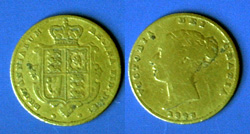 Half sovereign, The gold sovereign came into existence in 1489 under King Henry VII, the half sovereign was not issued until 1544 in the reign of Henry VIII. Apart from this, the history of the half sovereign follows a similar pattern to that of the full sovereign