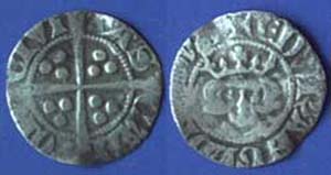 King Edward I hammered penny
