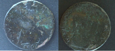 1694 William & Marry Farthing
