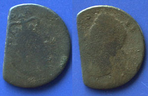 Irish half penny dates about 1769