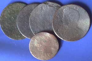 All found with our XLT OR DFX Detectors, 17th Century copper coins