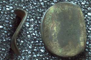 Love token, This is a Love token from the 17th century. It was bent to show the mans love for a maiden