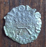 Metal Detecting finds, James l 1603-1625 Farthing
