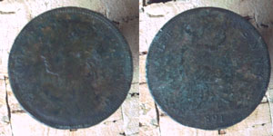 1891 Half penny
