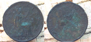 1860 Half penny