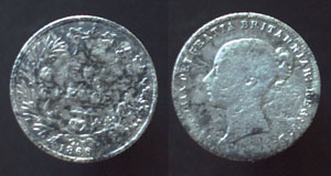 Victoria, Groat Type A3 second head die number above date 14