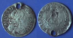 King Charles II, Silver threepence