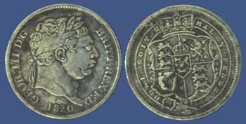 King George III, Laur head Shilling