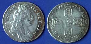 King William III, Silver Sixpence