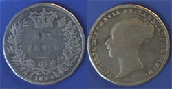 Victoria, Sixpence