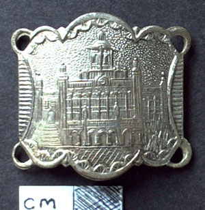 metal detecting, This buckle like object has no hallmarks so I think it's silver plate