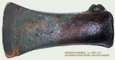 Bronze Age axe dates from 1000 b.c.