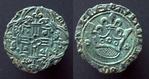 French jetton, Tournai 1415 1457