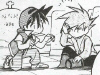 Awww, this is such a cute pic, of course Shigeru looks like he wants to deck Satoshi.