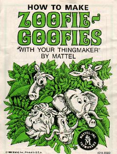 Zoofie-Goofies Directions