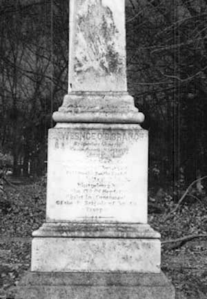 Lawrence O'Brian Branch grave stone