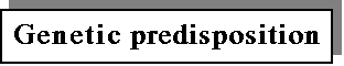 Text Box: Genetic predisposition