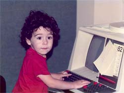 The young hacker preparing years in advance for his ELE437 test.