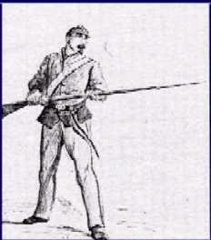 Union Soldier, drawing by Edwin Graves Champney.&nbsp; Courtesy of The Outer Banks History Center.