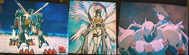 Metalgarurumon, Angewomon, Tai on Wargreymon