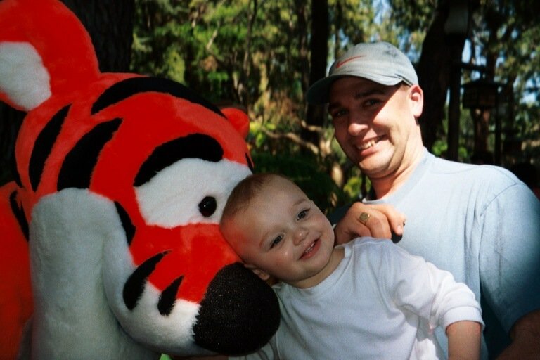 [Steven and me with Tigger]