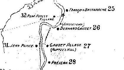 Bernard Gaudet's land was originally Pierre l'Ain�'s land.