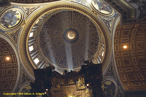 Below the dome
inside St. Peter