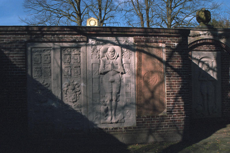 Fragments of old crypts at the cemetary