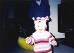 My niece Morgan over winter break '02