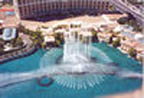 Bellagio fountain show from Eiffel Tower, Paris Las Vegas.