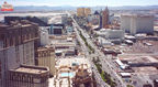 South strip view from Eiffel Tower, Paris Las Vegas.