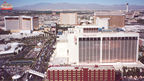 North strip view from Eiffel Tower, Paris Las Vegas.