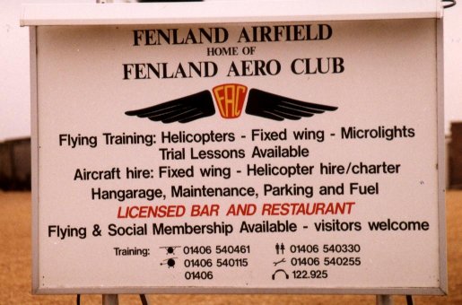 Airfield sign