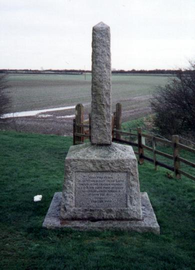 The memorial is indeed in the middle of nowhere and is only accessible by a narrow twisting fen road that clings to the side of the flood banking. I'm sure its a stop on the itenary of every American tourist coming to England!